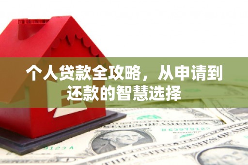 邗江个人贷款全攻略，从申请到还款的智慧选择