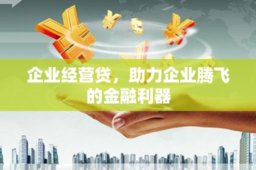 邗江企业经营贷，助力企业腾飞的金融利器