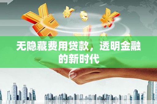 邗江无隐藏费用贷款，透明金融的新时代