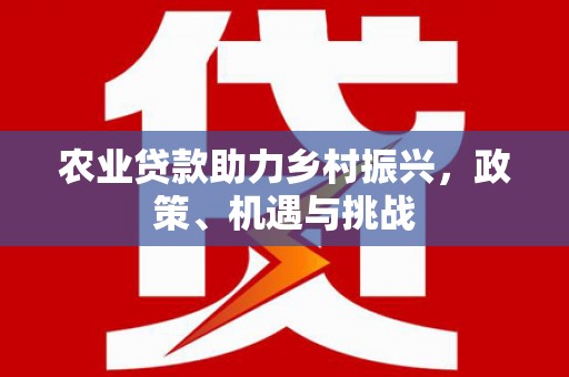 邗江农业贷款助力乡村振兴，政策、机遇与挑战