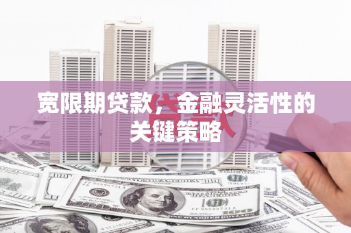 邗江宽限期贷款，金融灵活性的关键策略