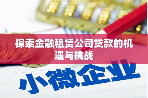 邗江探索金融租赁公司贷款的机遇与挑战