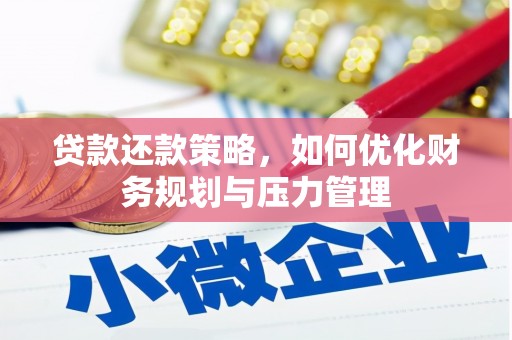 邗江贷款还款策略，如何优化财务规划与压力管理