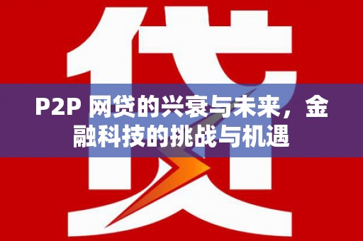 邗江P2P 网贷的兴衰与未来，金融科技的挑战与机遇