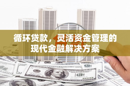邗江循环贷款，灵活资金管理的现代金融解决方案
