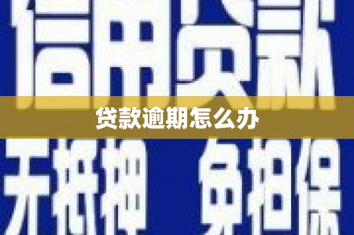 邗江贷款逾期怎么办