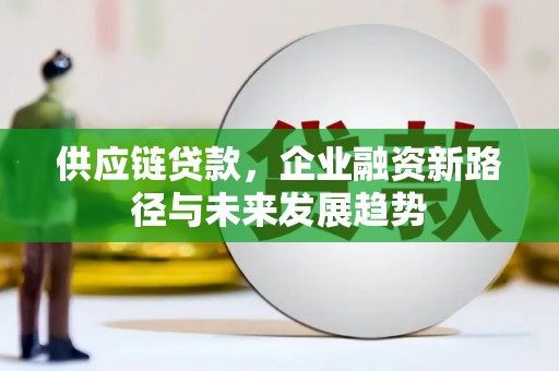 邗江供应链贷款，企业融资新路径与未来发展趋势