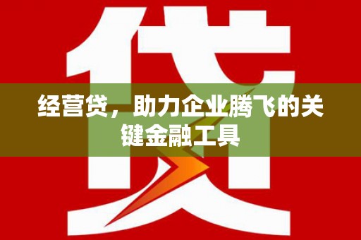 邗江经营贷，助力企业腾飞的关键金融工具