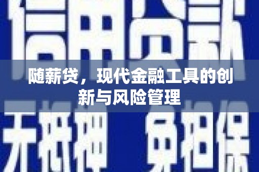 邗江随薪贷，现代金融工具的创新与风险管理