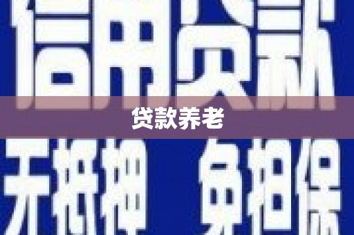 邗江贷款养老