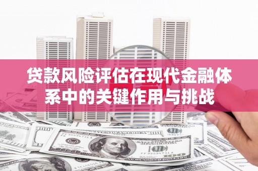 邗江贷款风险评估在现代金融体系中的关键作用与挑战