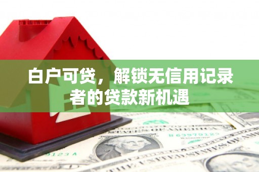 邗江白户可贷，解锁无信用记录者的贷款新机遇