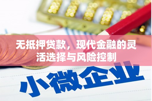 邗江无抵押贷款，现代金融的灵活选择与风险控制