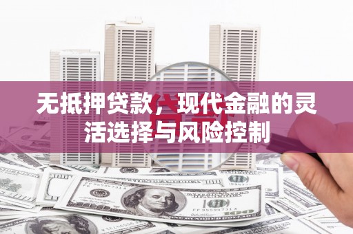 邗江无抵押贷款，现代金融的灵活选择与风险控制