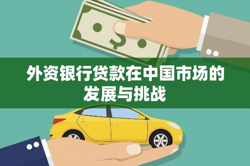 邗江外资银行贷款在中国市场的发展与挑战