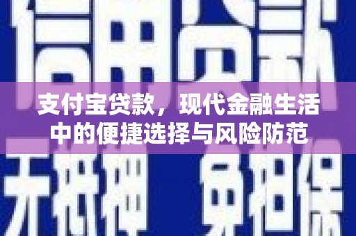 邗江支付宝贷款，现代金融生活中的便捷选择与风险防范