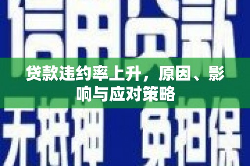 邗江贷款违约率上升，原因、影响与应对策略