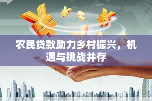 邗江农民贷款助力乡村振兴，机遇与挑战并存