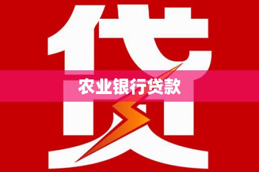 邗江农业银行贷款