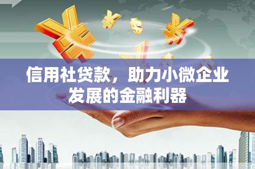 邗江信用社贷款，助力小微企业发展的金融利器