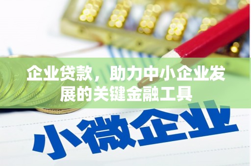 邗江企业贷款，助力中小企业发展的关键金融工具