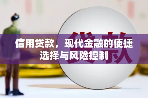 邗江信用贷款，现代金融的便捷选择与风险控制