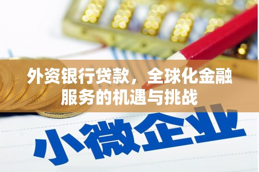 邗江外资银行贷款，全球化金融服务的机遇与挑战