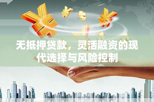邗江无抵押贷款，灵活融资的现代选择与风险控制