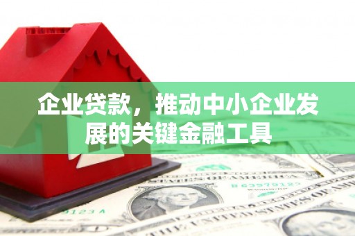 邗江企业贷款，推动中小企业发展的关键金融工具