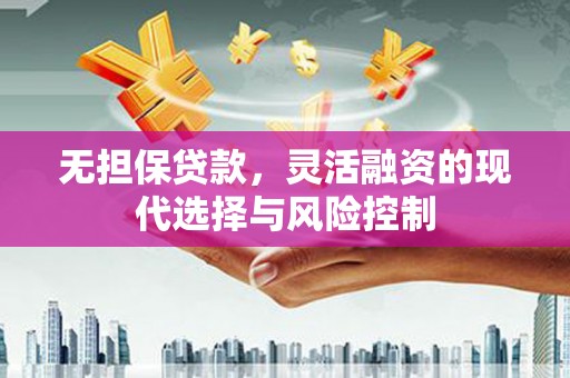 邗江无担保贷款，灵活融资的现代选择与风险控制