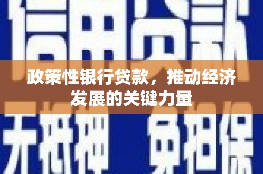 邗江政策性银行贷款，推动经济发展的关键力量