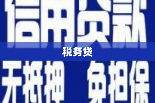 邗江税务贷