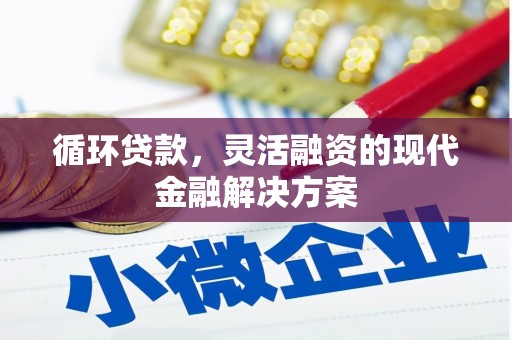 邗江循环贷款，灵活融资的现代金融解决方案