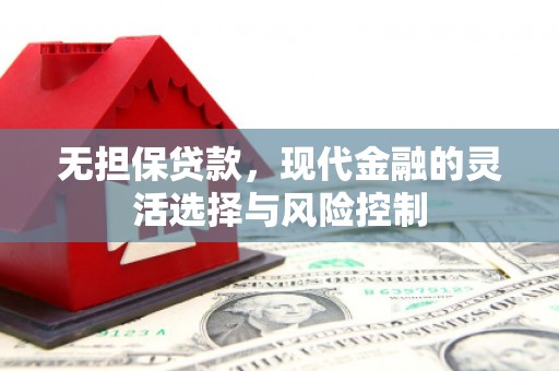 邗江无担保贷款，现代金融的灵活选择与风险控制