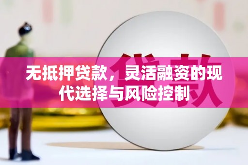 邗江无抵押贷款，灵活融资的现代选择与风险控制