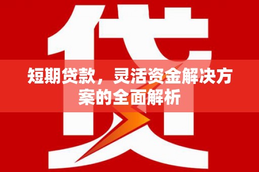 邗江短期贷款，灵活资金解决方案的全面解析