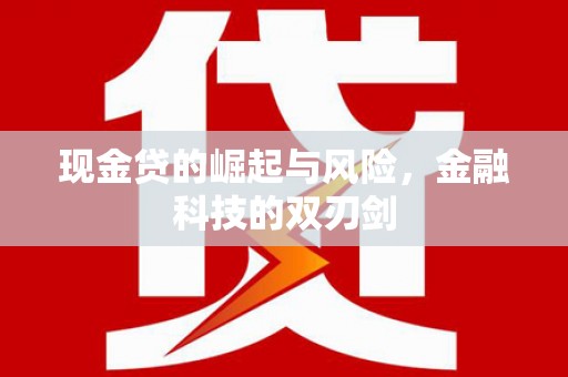 邗江现金贷的崛起与风险，金融科技的双刃剑