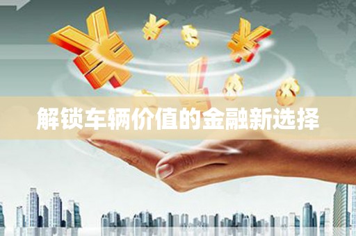 邗江解锁车辆价值的金融新选择